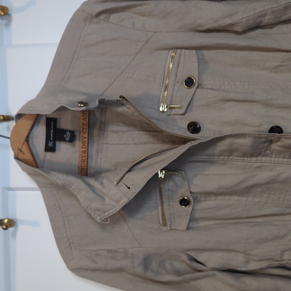 National Concepts size Medium tan Linen Jacket - Picture 4 of 7